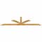 Ekena Millwork Richland Rough Sawn Timber Gable Bracket, Western Red Cedar, 108"W x 22"H x 2"D x 4"F, 5/12 Pitch GBW108X22X0204RIC00RWR - alternate 1